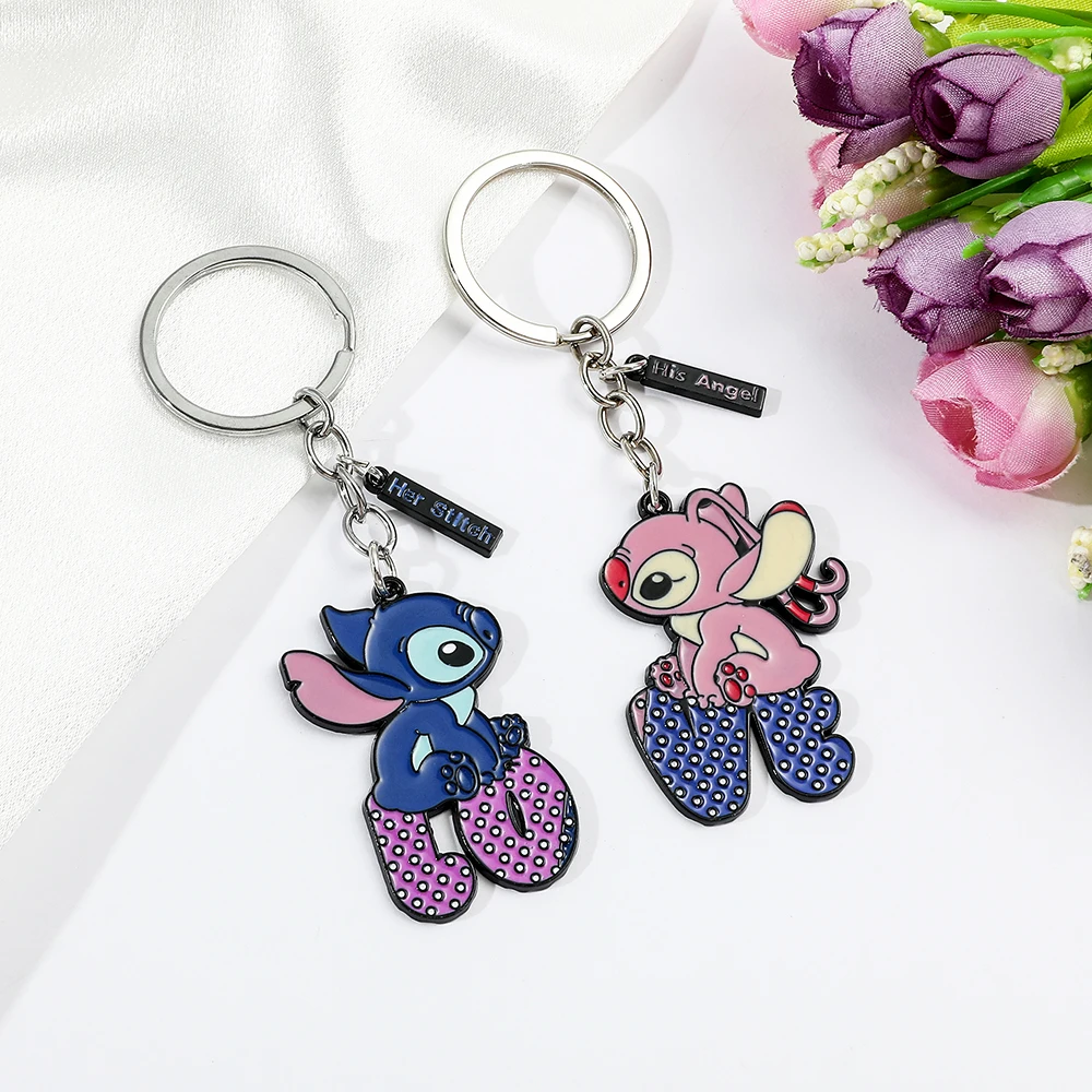 Stitch and Angel Key Chain 