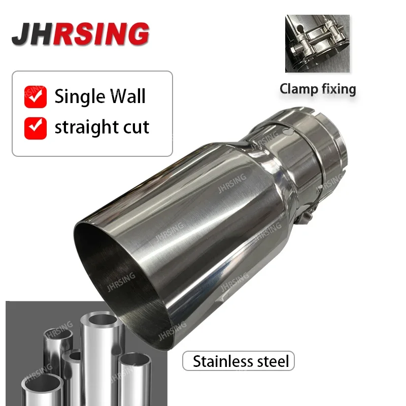Stainless steel vehicle refitting universal exhaust car muffler tail throat Car modification for b-mw e90 exhaust tip w222 pipe exhaust muffler tip exhaust pipe muffler