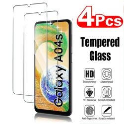 Premium 9H Tempered Glass Screen Protector Film, 2/4 Pack, HD Clarity for 4 pieces (For Galaxy A04 Core)