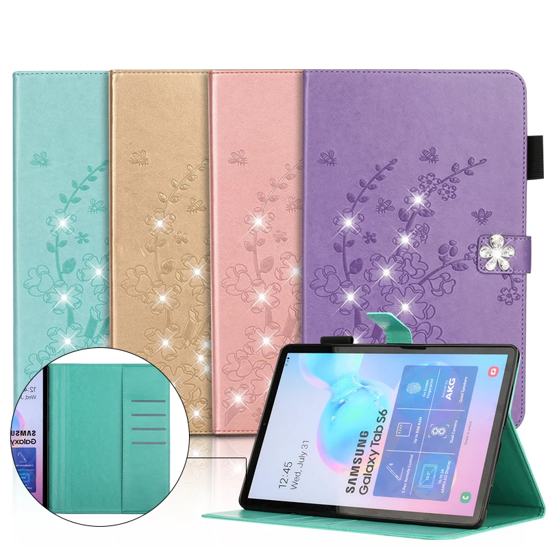 Shiny Diamond Case Funda Tablet For Samsung Galaxy Tab S5E 2019 Stand Cover For Samsung Galaxy Tab S5E Tablet Sm-T720 T725 Girls