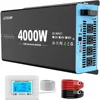New 24V 4000 Watts Pure Sine Wave Inverter, 24V DC to 110V AC Power Inverter with 4 AC Outlets, USB Port, Type-C Port for Truck 2