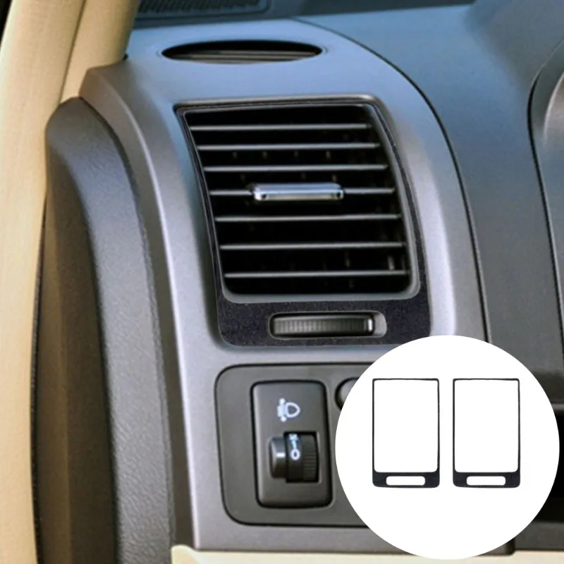 

Car Styling Instrument Panel Side Air Outlet Frame Suede Stickers For Honda CR-V CRV 2007-2011 Interior Accessories