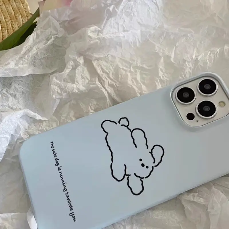 Cute Cartoon Dog Cat Soft Silicone Case for iPhone