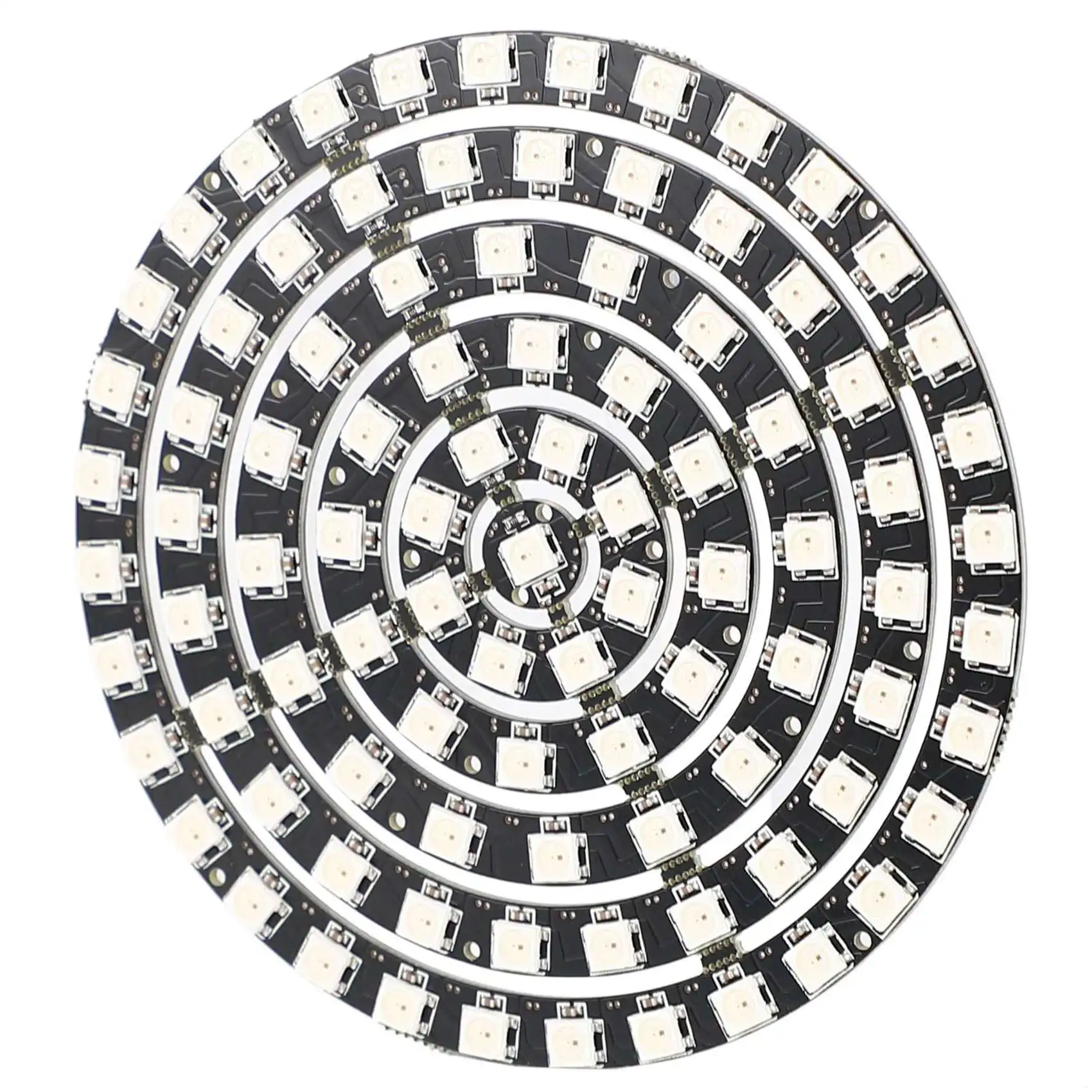 A74E-2X WS2812 SK6812 반경 110Mm LED 링 5050 DC5V DIY LED 링 내장형 RGB 주소 지정 가능 LED 링 93 비트 LED