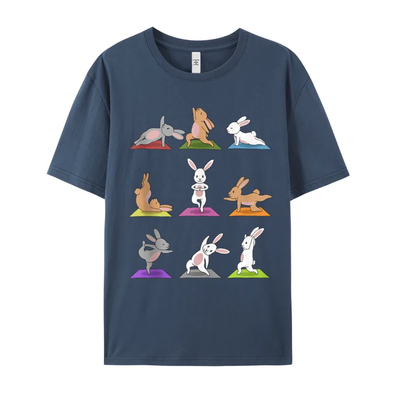 Bunny Yoga Funny Rabbits In 100% Cotton T-shirts Gift Idea Short Sleeve ...