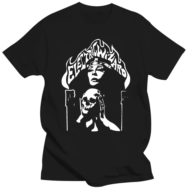 

Electric Wizard Custom Men T-shirt Size Fashion T Shirt Hipster Cool TopsStyle Vintage Tees Short Sleeve Funny