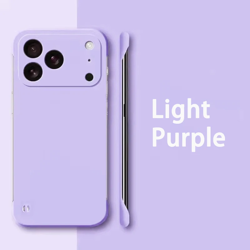 Borderless Ultra Slim Frosted Phone Case – Frameless Hard PC Design