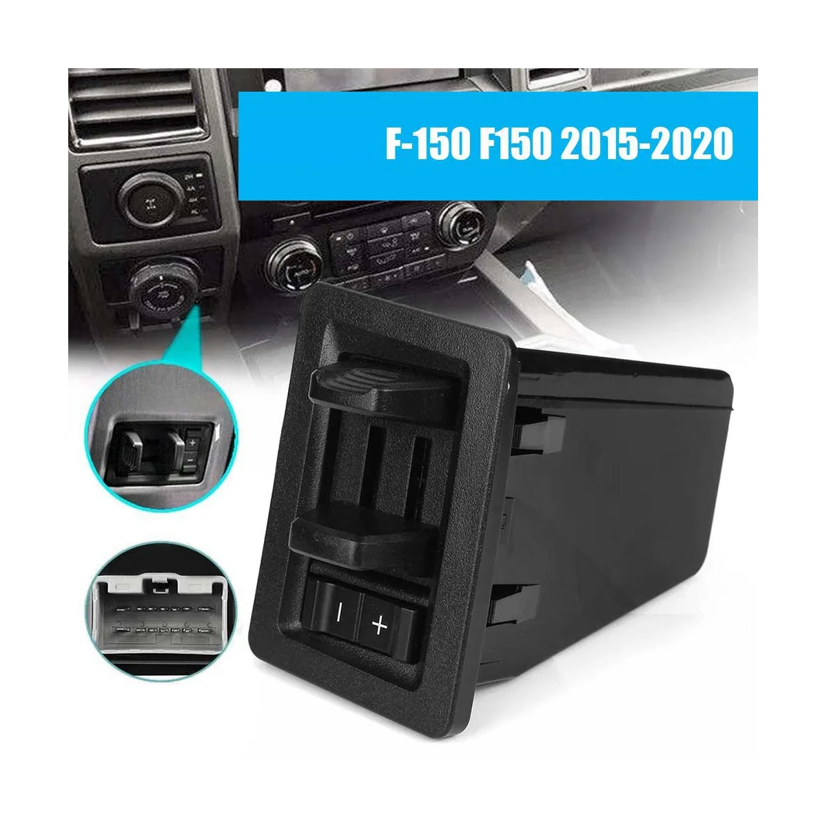 

In-Dash прицеп, модуль контроллера тормоза, внешний переключатель для Ford 2015-2020 F150 JL3Z-2C006-AA