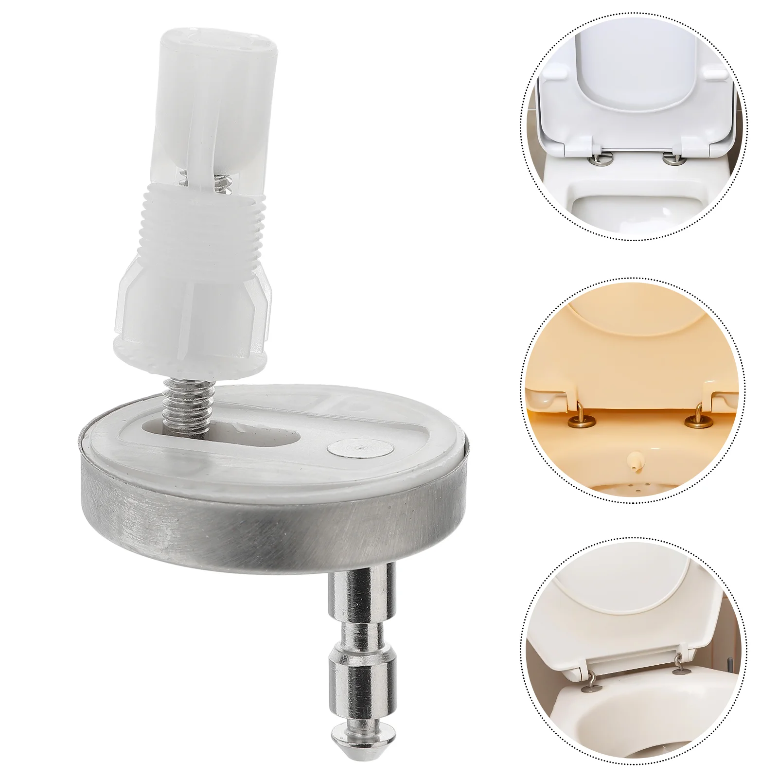 

1 Set/4pcs Toilet Seat Hinge and Fixtures Expanding Screw Toilet Seat Fittings