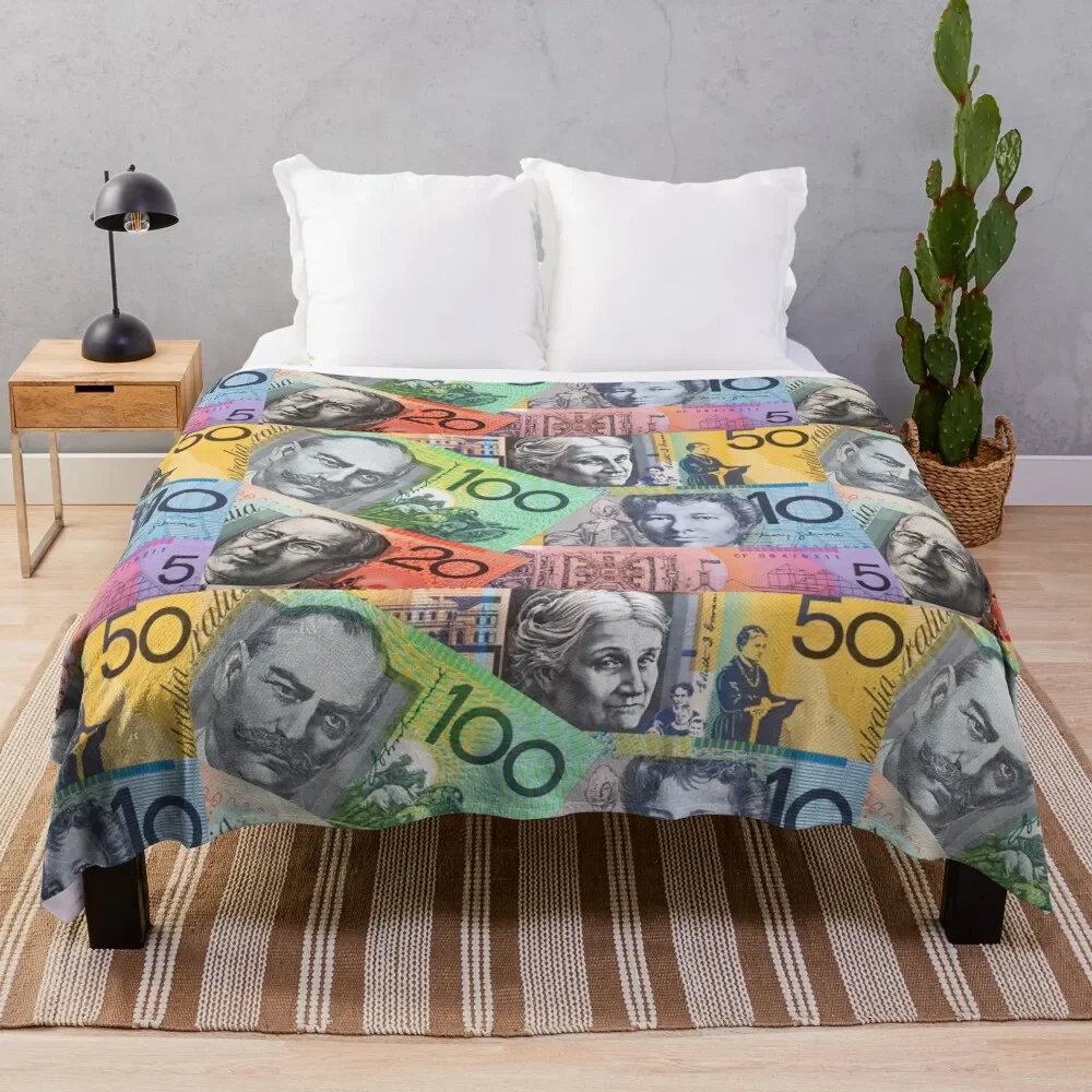 

Australian Dollars Throw Blanket Tourist Warm blankets ands Moving Blankets
