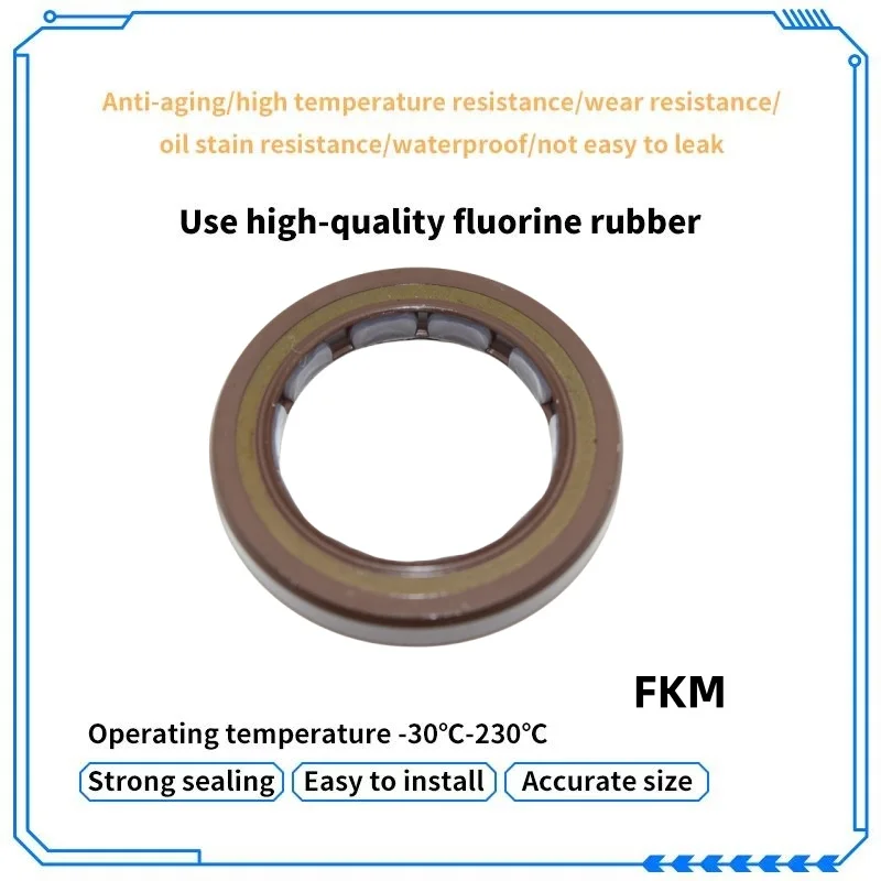 

FKM high-pressure oil seal 28*40*6/5.5mm BAB2SL05 hydraulic pump seal motor oil seal anti-aging and anti-corrosion