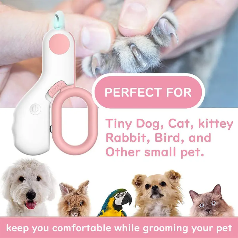 Pet Nail Clipper Led Dog Nail Clipper For Small Medium Dog Cat Puppy Nail Clippers For Cat Grooming Claw Scissors