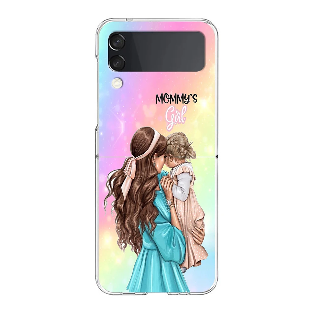Super Mom Baby Hard Transparent Foldable Shockproof Phone Case