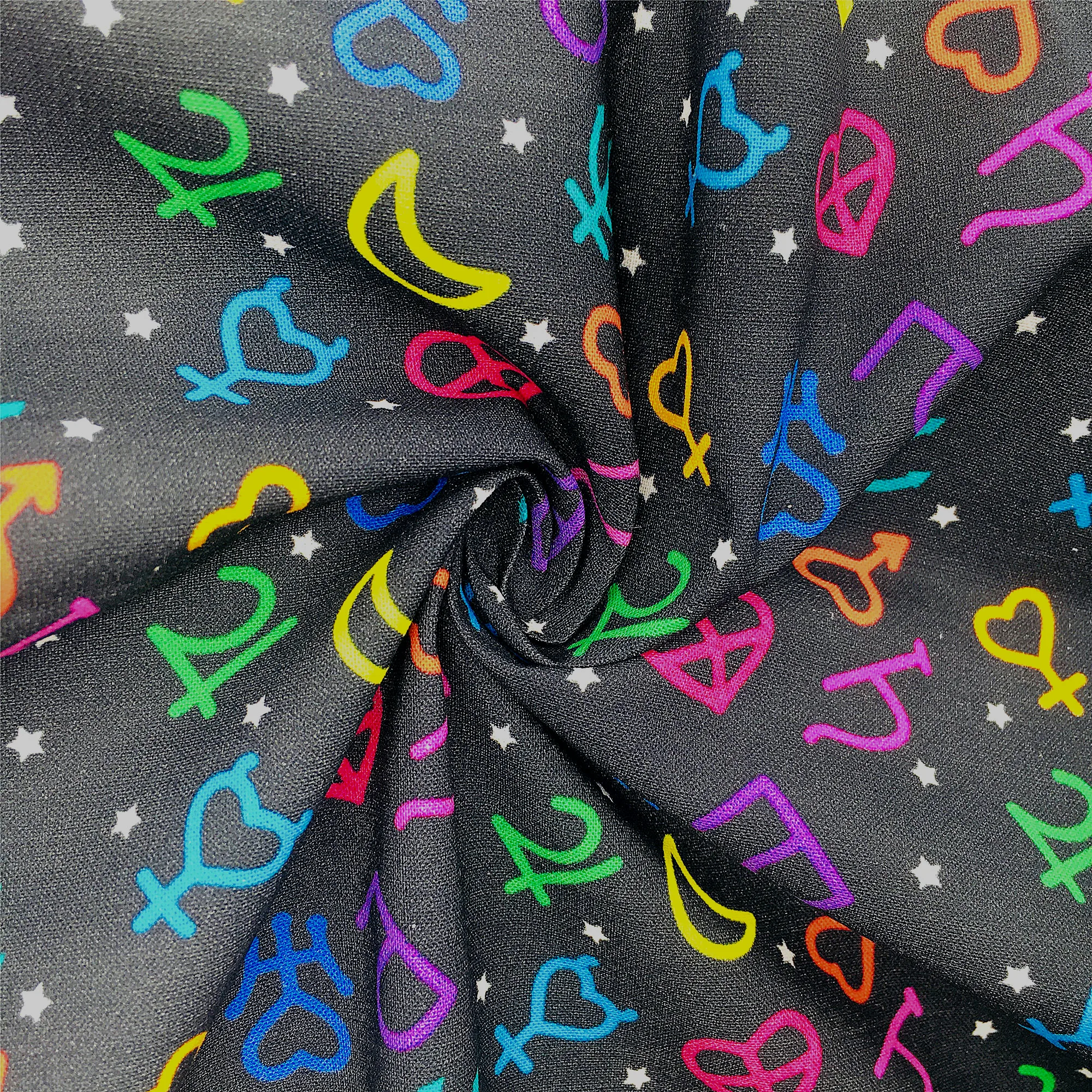 Patchwork Fabric Planet Patchwork Stoffe Black Patchwork Star