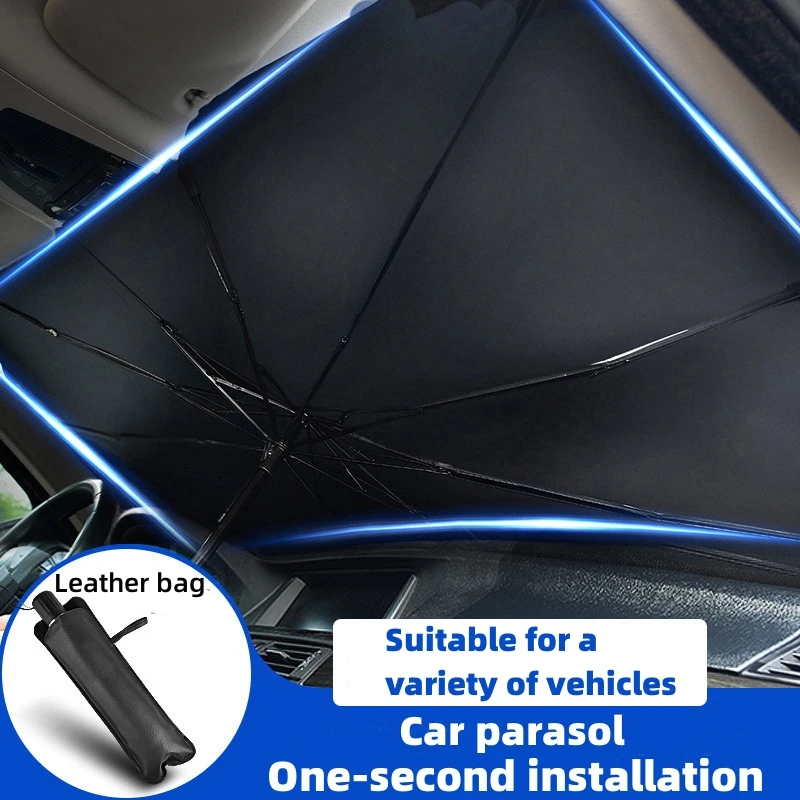 자동차 햇빛 차단 알루미늄 호일 버블, 정지 가능, 두꺼운 자동차 앞유리 햇빛 가리개, 일반 