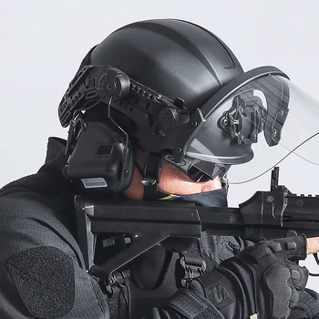 * Caschi Riot Caschi protettivi per pattuglia da lavoro all'aperto Ventilatori militari Caschi tattici Sicurezza del servizio segreto