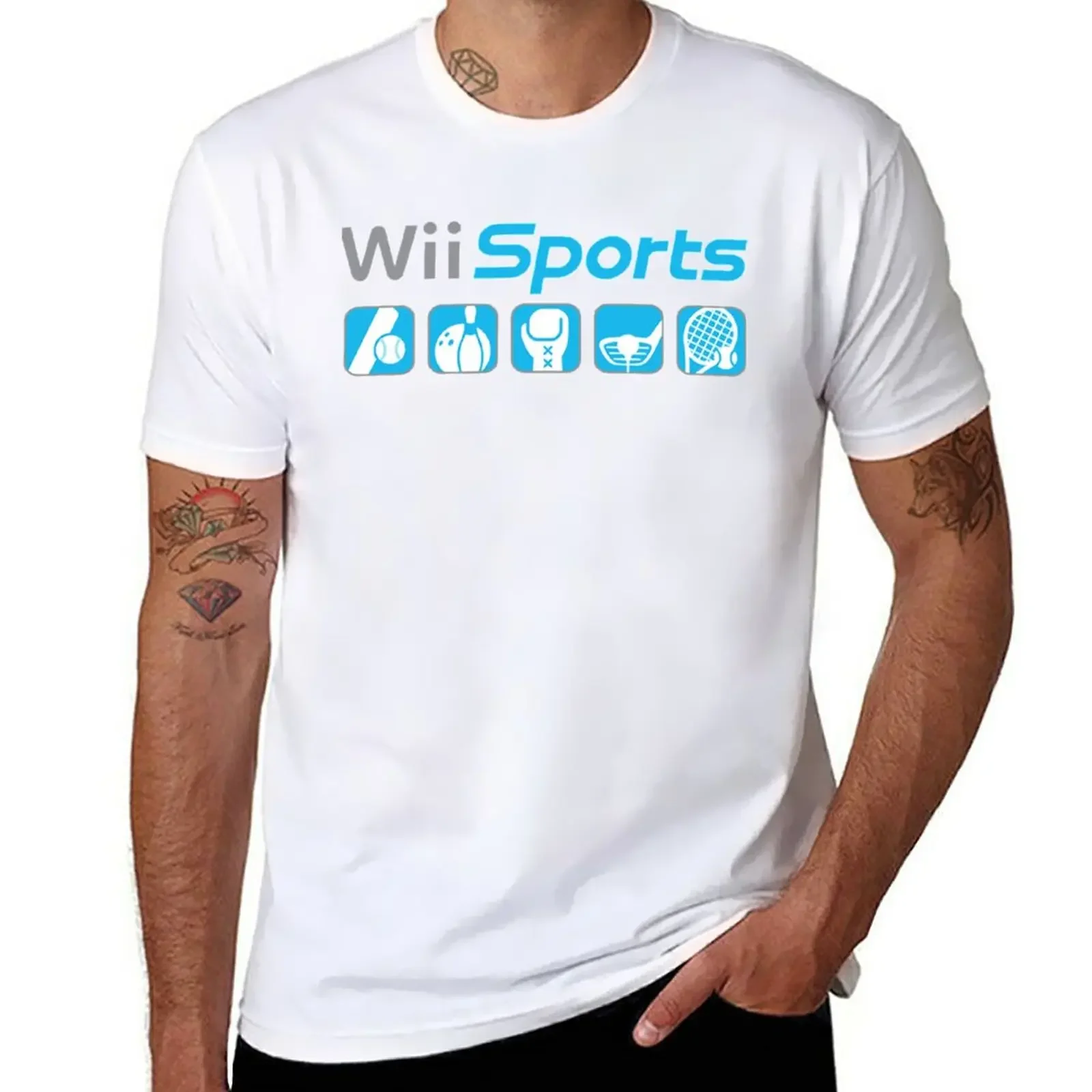 

Wii Sports T-Shirt vintage clothes Aesthetic clothing mens plain t shirts