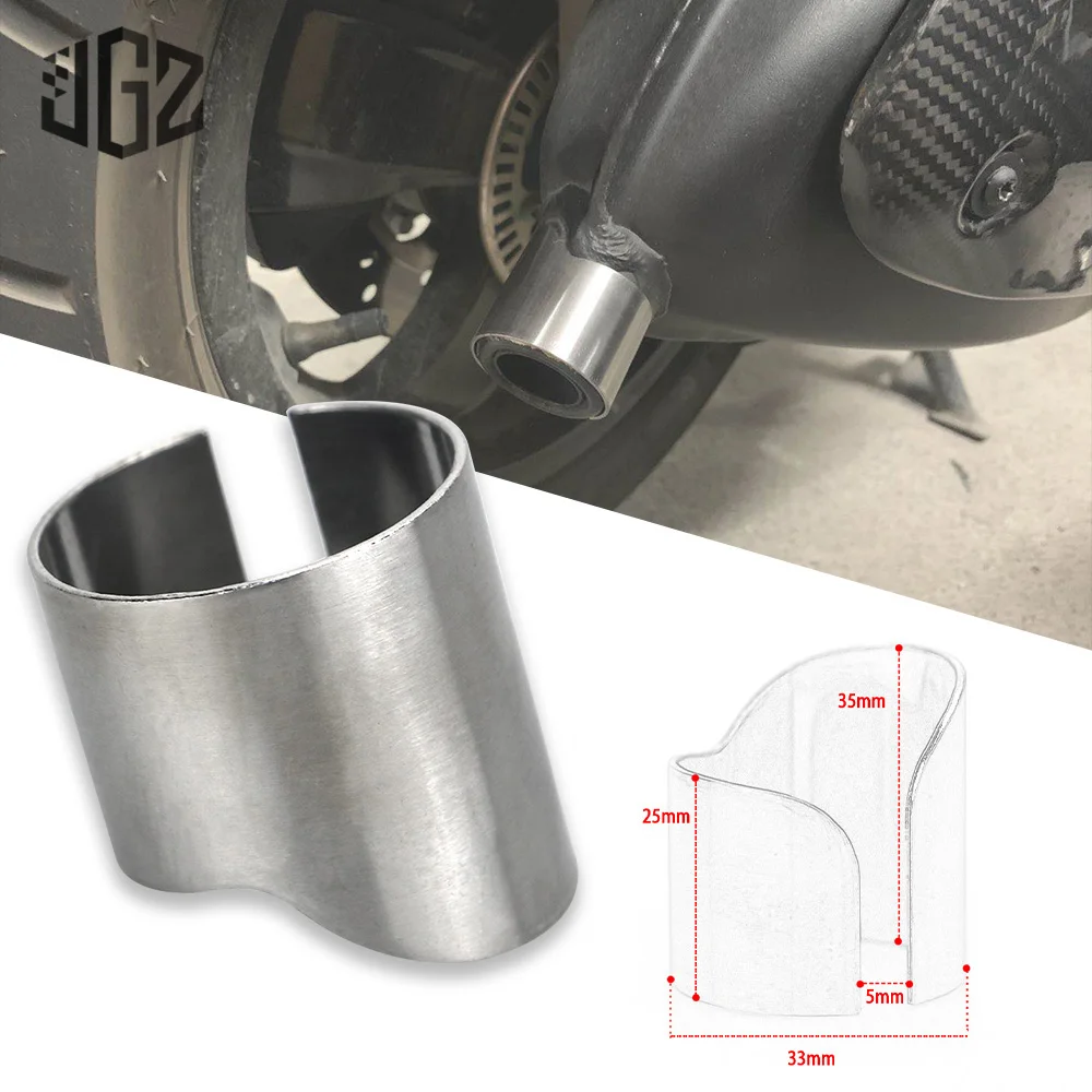 Motorcycle Stainless Steel Rear Exhaust Pipe Tail Link Pipe Mount Tube For VESPA GTS Accessories