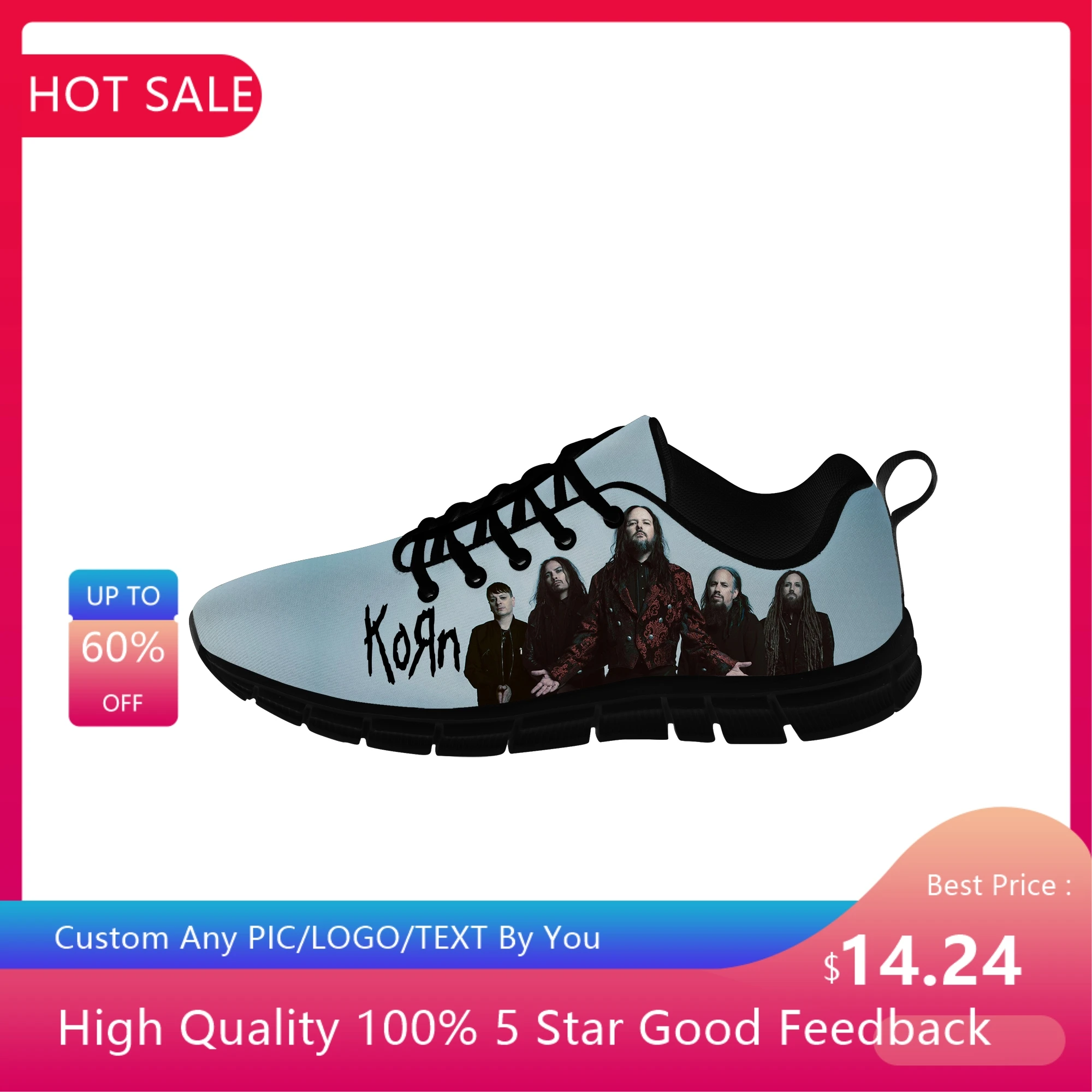 

Женские и мужские кроссовки Korn рок-группа Band, повседневная обувь для подростков, холщовая обувь для бега, дышащая легкая обувь с 3D принтом