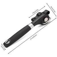 Safe Cut Can Opener Smooth Edge Can Opener Handheld Food Grade Stainless Steel Cutting Manual Can Opener for Kitchen Restaurant 6
