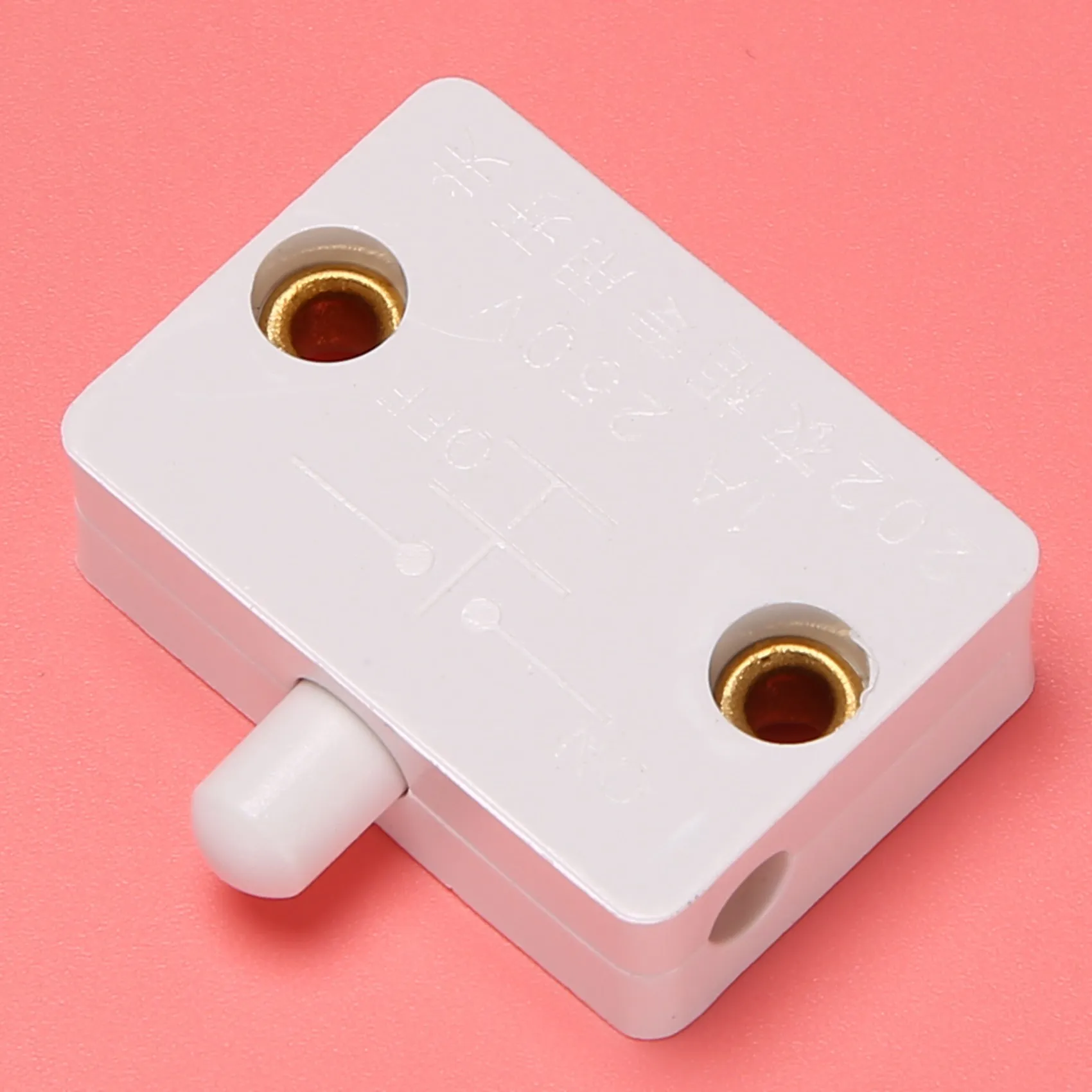 6Pcs Door Led Switch for Closet Light Normally Closed Cabinet Electrical Lamp Switches for Closet Pantry Cabinet White