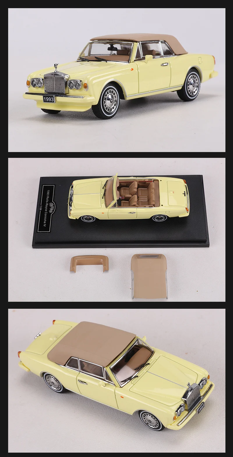 GFCC 1:64 1993 Corniche IV Convertible Car Alloy Model Car 