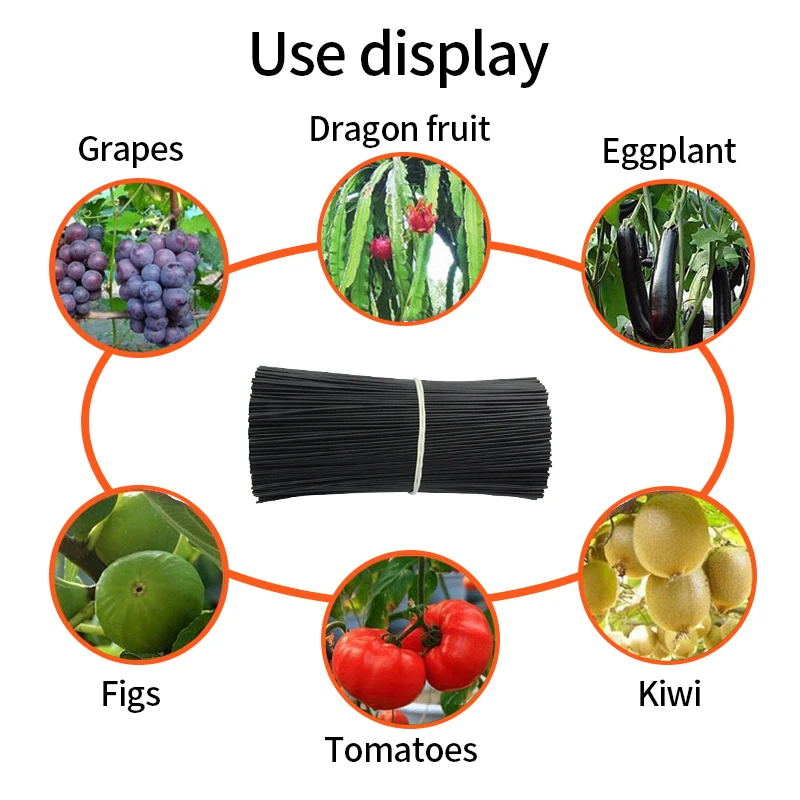 Plant Ties Plastic Plant Supports Plant Clips Plastic Plant Clips Plant Climbing Support Plant Stem Support Plant Support Stick Plant Support Connector Plant Support Racks 100pcs Plant Climbing Gardening Oblate Iron Wire Flower Vines Wire Ties Reusable Flower Plant Climbing Tools Coated Fix Strings