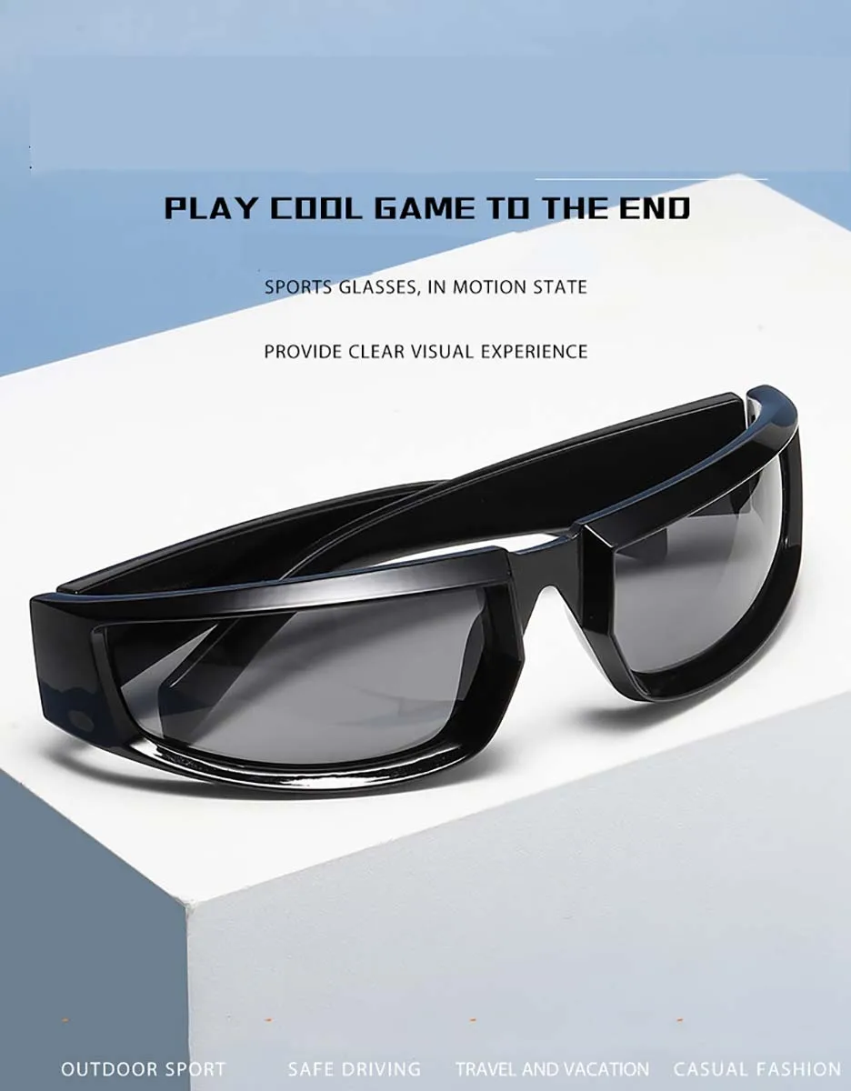 Y2k-男性と女性のためのサングラス,小さなフレーム,シルバーブラック