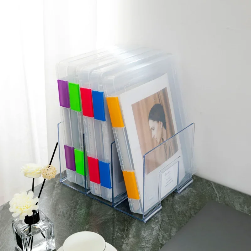 투명 문서 보관함, 문구 정리함 폴더, 사무실 빌 보관, 플라스틱 상자 분류, A4 용지 용량, 100 매