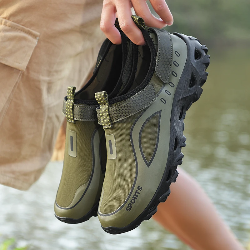 

Men Wading Hiking Shoes Outdoor Men's Walking Sneakers Lightweight Breathable Climbing Trekking Shoes Mesh Athletic Sport Shoes