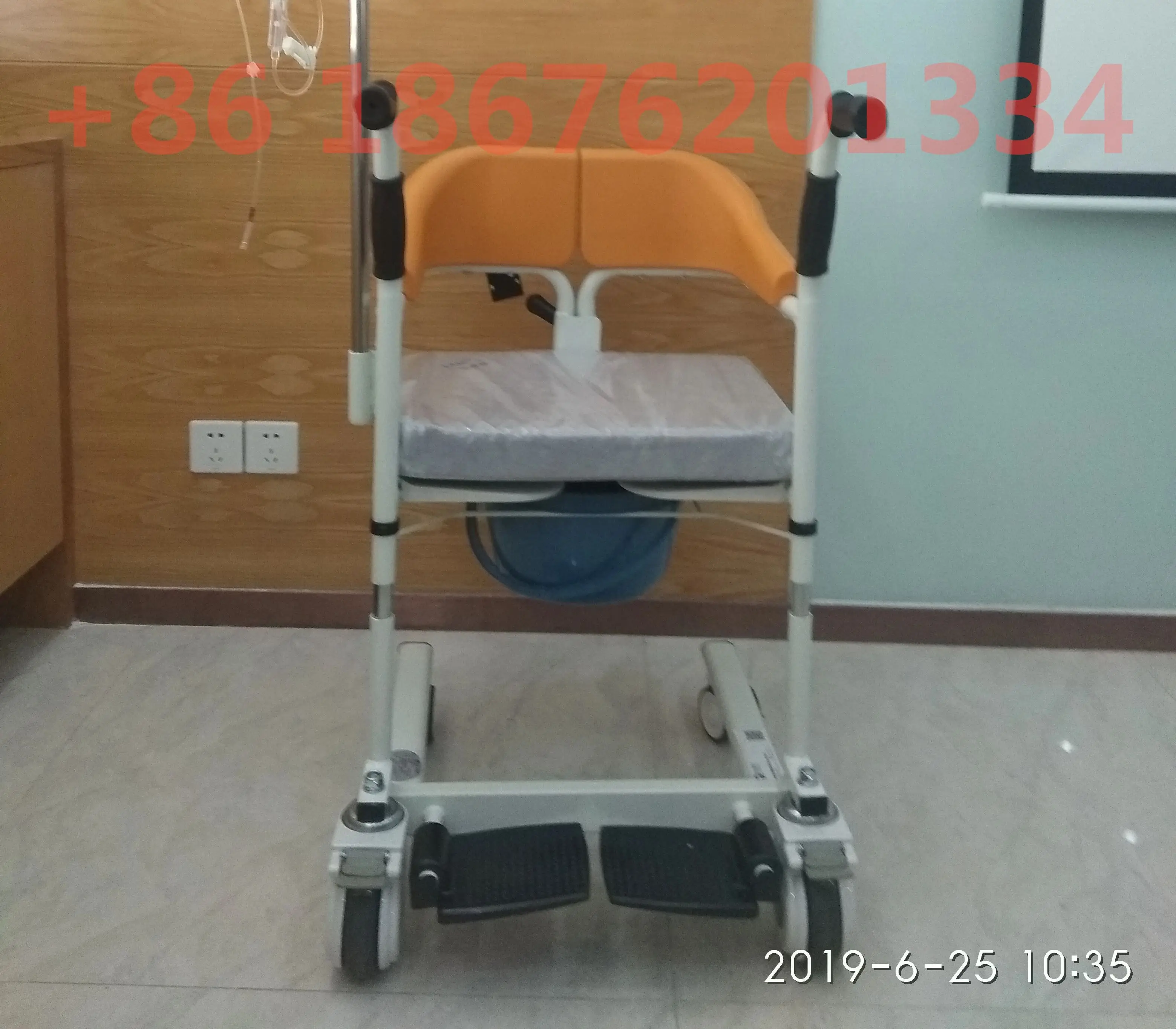 Manual Transfer Chair Home and Hospital Multifunctional Shift Chair for Elderly and Disabled