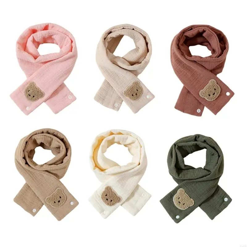 N1HB Cartoon Kids Scarf Soft Warm Long Muffler Autumn Winter Neck Warmer Cosy Comfortable Neckerchief for Boys and Girls