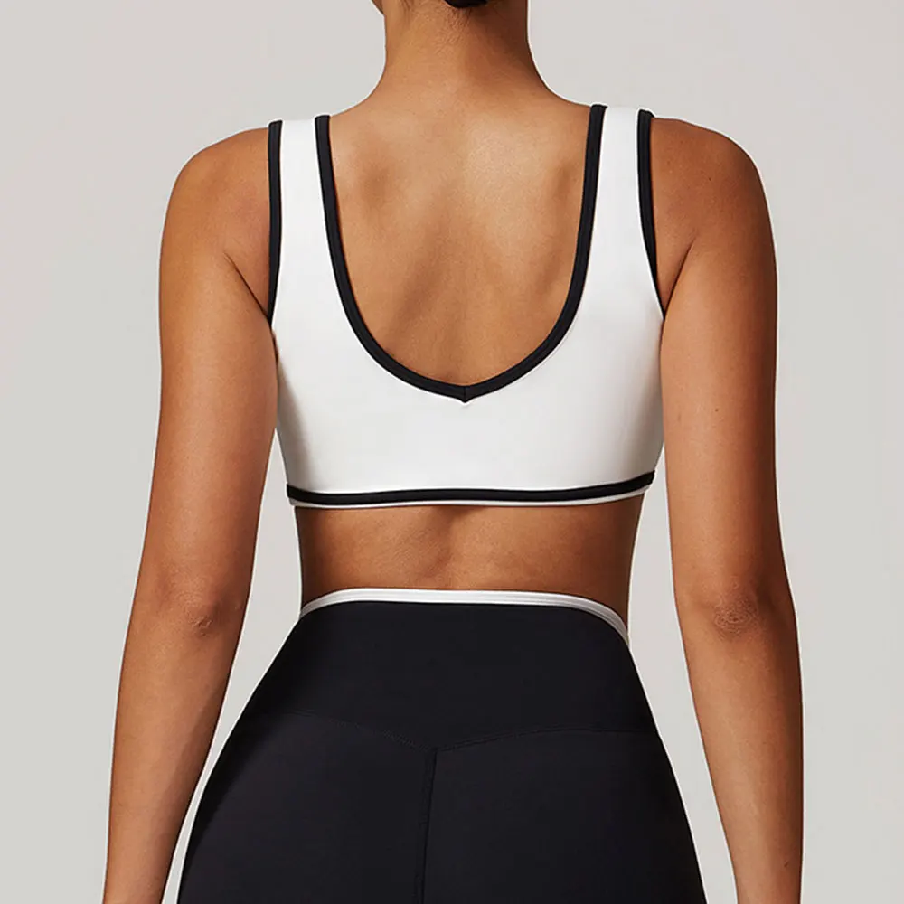 Color Block Push-Up Sports Bra 6