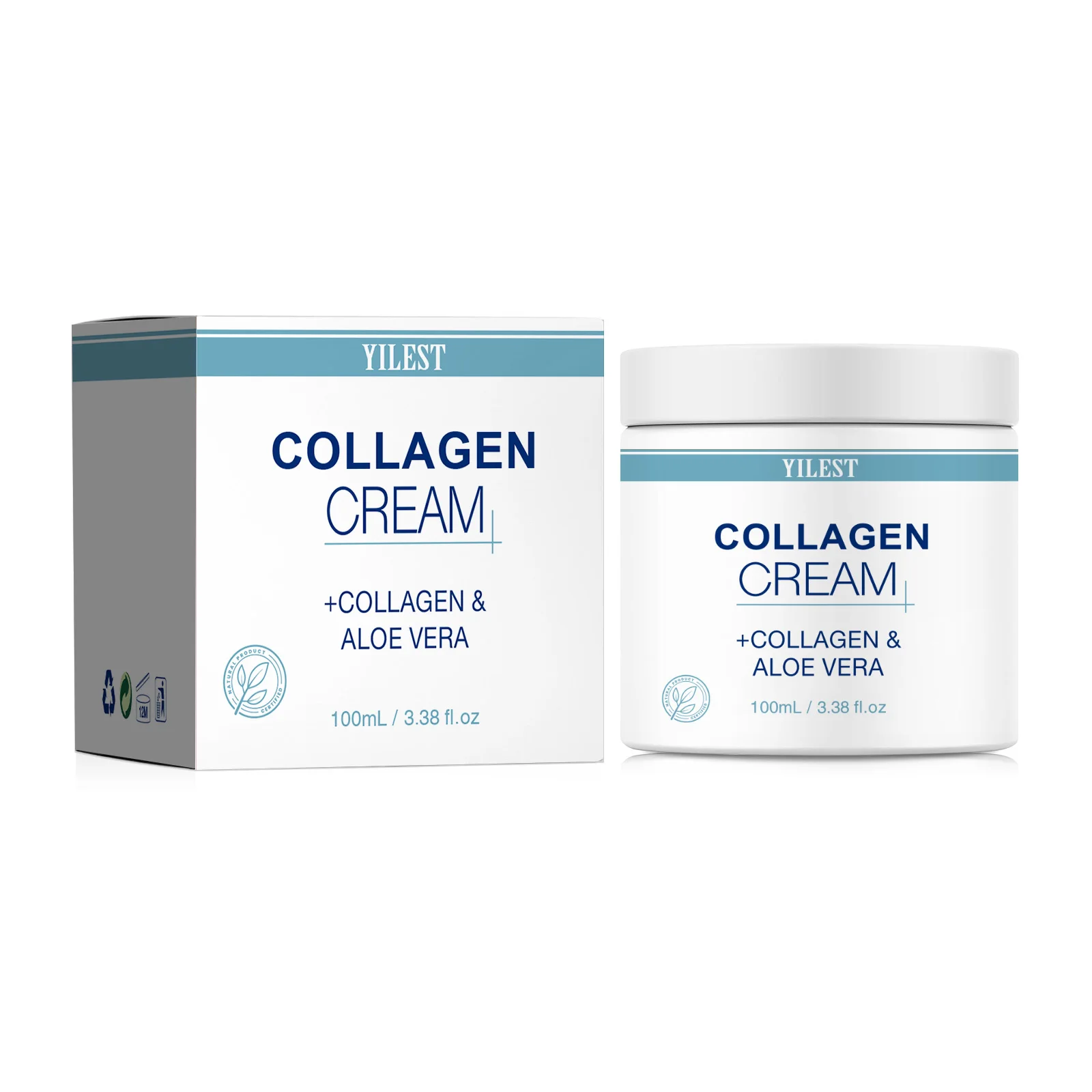 100 جرام كريم الكولاجين رفع ثبات التجاعيد الناعمة...