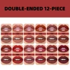 QIBEST 2 In 1 Matte Liquid Lipstick And Mirror Lipgloss Cosmetic Waterproof Lip Glaze Double Head Long-lasting Lip Tint Makeup 2