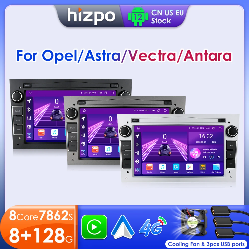 Hizpo 7 "Lettore Gps Per Auto Android Per Opel Astra H J 2004 Vectra Vauxhall Antara Zafira Corsa C D Vivaro Meriva Veda 2 Din Radio