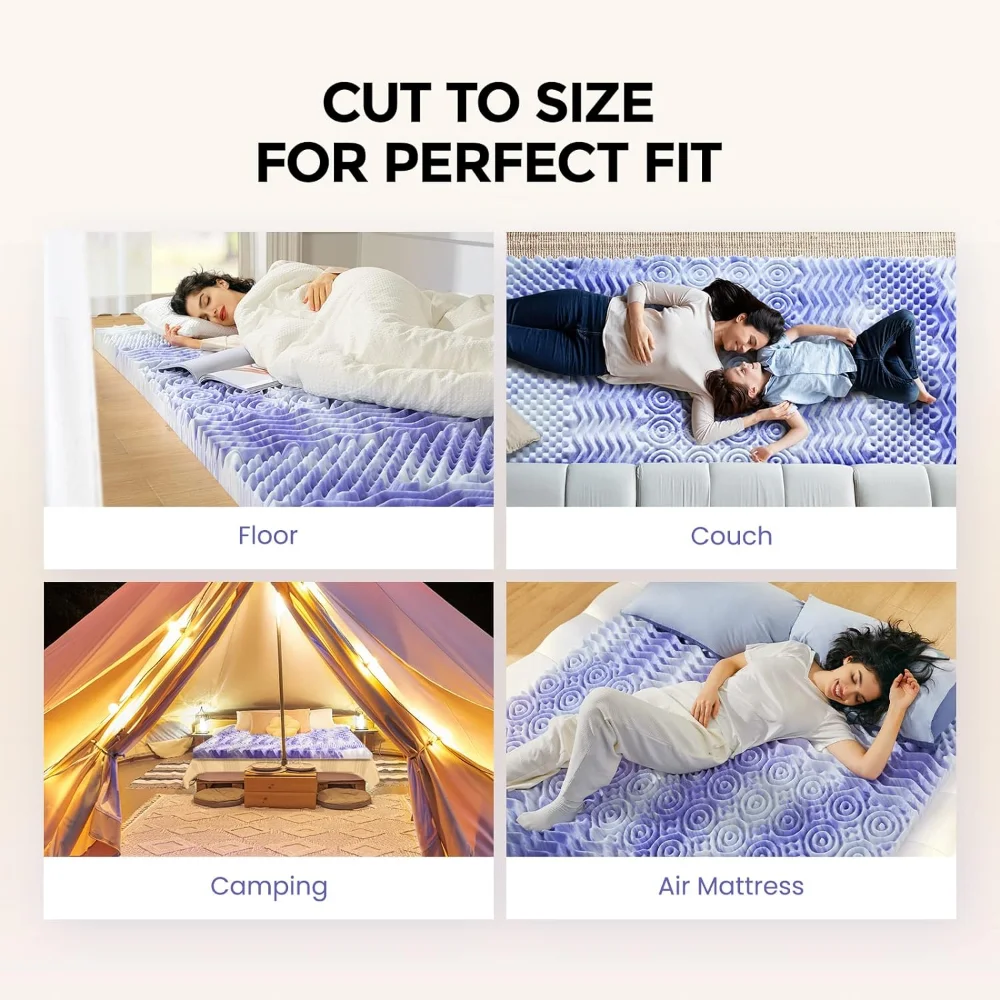 Dreamsmith 7-Zone Cooling Gel Memory Foam Mattress Topper | Dream Tech