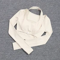 Hanging Neck Yoga Suit Slimming Sports Workout Women Sexy Outdoor Tennis Tops Underwear - Image 6