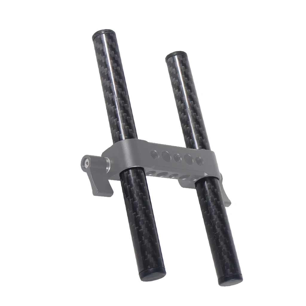 Description Picture 6 of item2Pcs 15mm Carbon Fiber Tube Rod 10cm 15cm 25cm 30cm 40cm for Dia 15mm Rod Rail Follow Focus System Camera Cage Kit Accessories