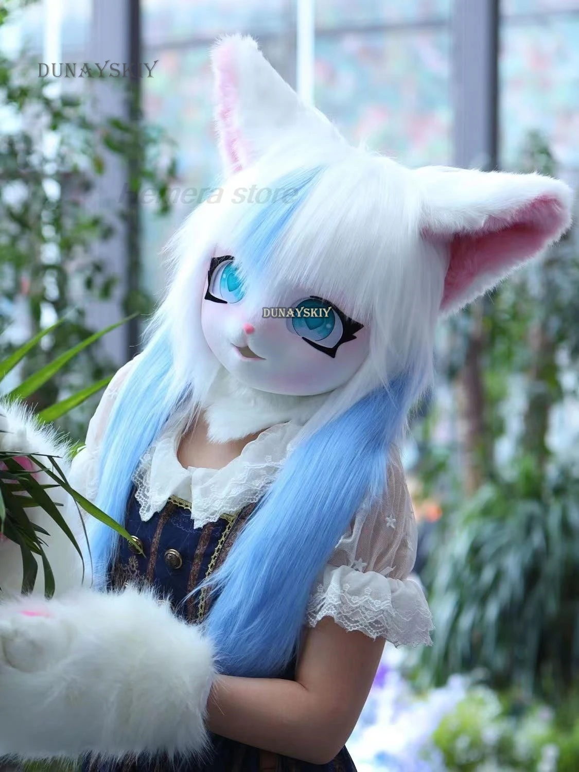 Fursuit Kigurumi Cute Furry Headsets Animal Cosplay Costumes Comiket Furries Rubbit Doll Cat Comiket Furries Doll costumes 6