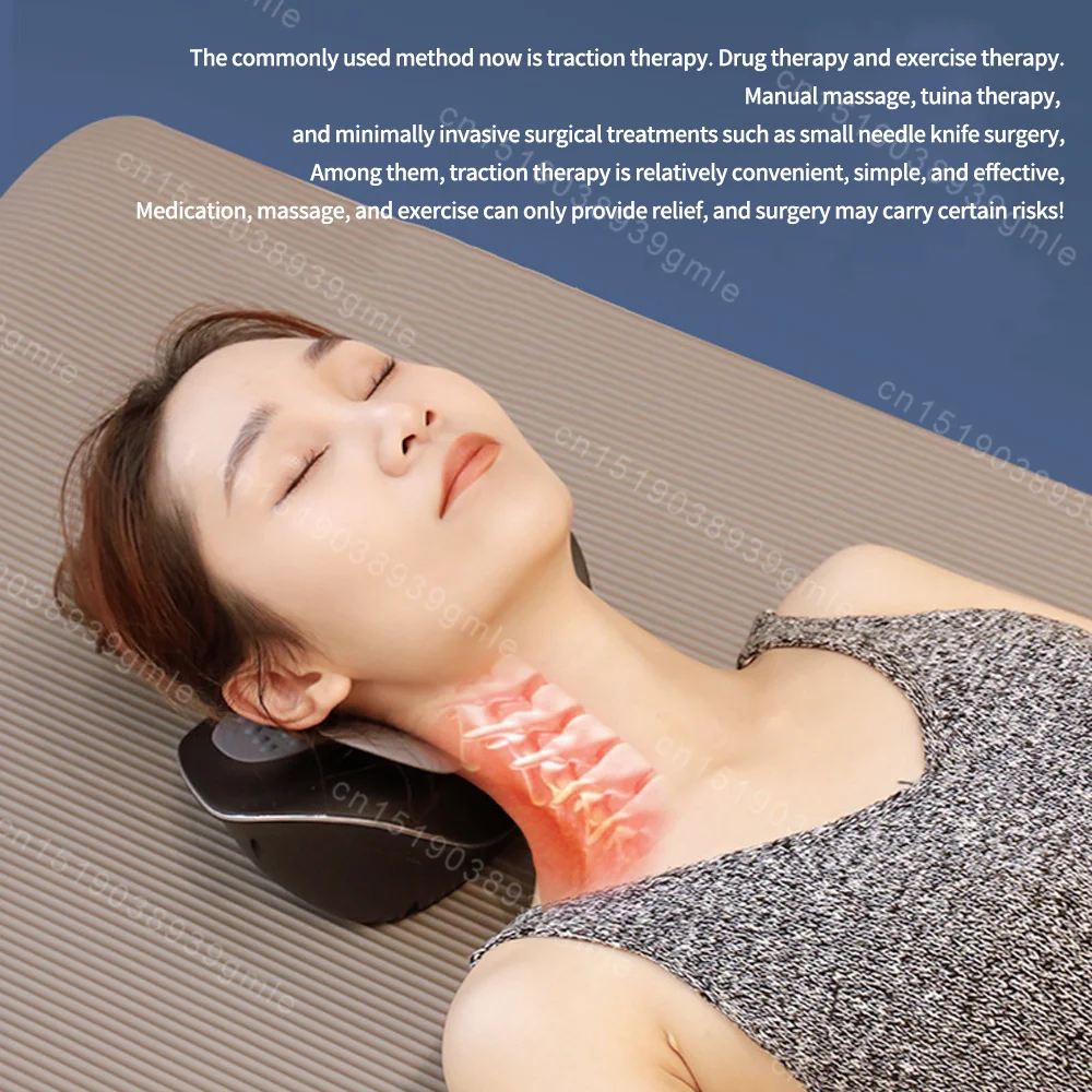 Cervical Spine Low-Frequency Pulse Airbag Neck Traction Vibration Massager Cervical Spine Shoulder Support Mul-Airbag