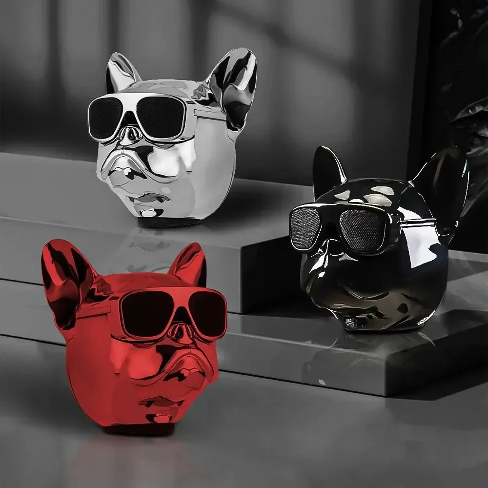 Bluetooth Speaker Creative French Bulldog Design Your Portable Outdoor Bass Surround Sound Enhance Listening Experience Wireless