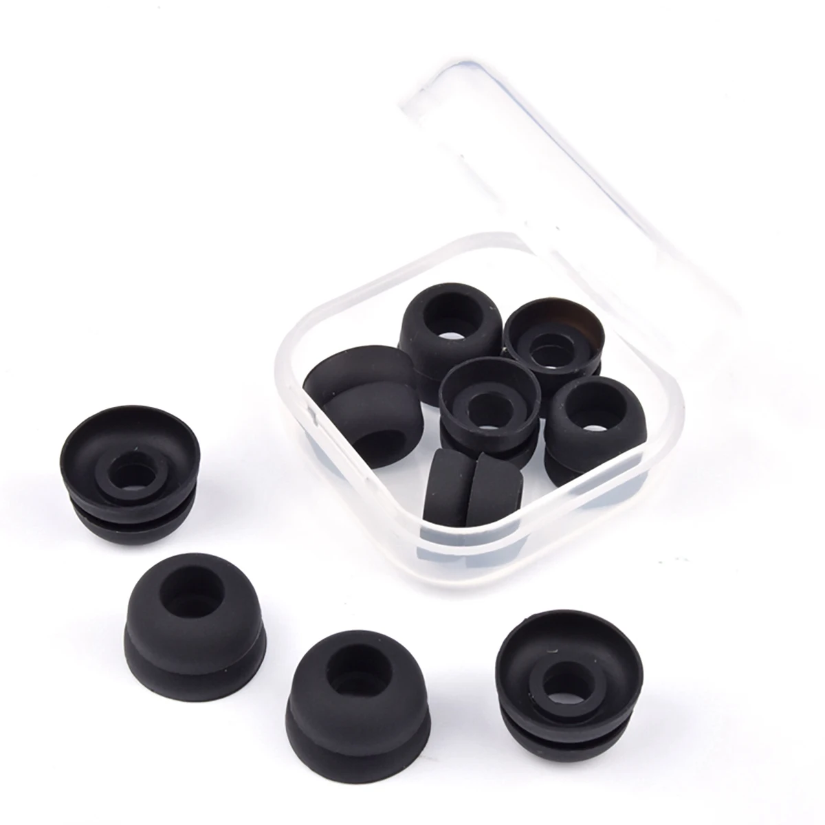 6Pcs Silicone Ear Tips for ONE More EVO Earbuds Eartips for KZ ZAS IEM/1More EVO/SONY WF-1000XM4 TWS Tips Anti-Slip Avoid Fall