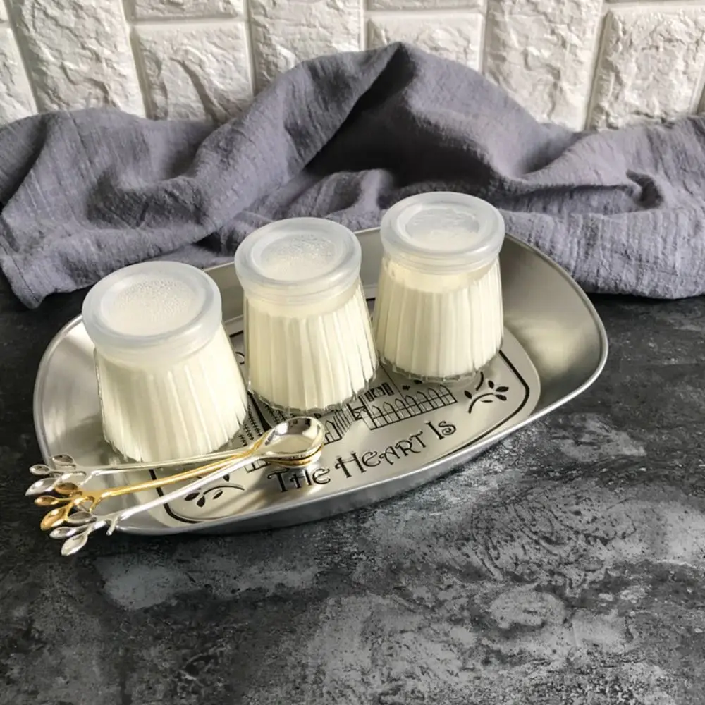 Yogurt Pudding Glass Jar Mini Mousse Drinking Bottle with Lid Homemade Beverages Juicing Milk Storage Container