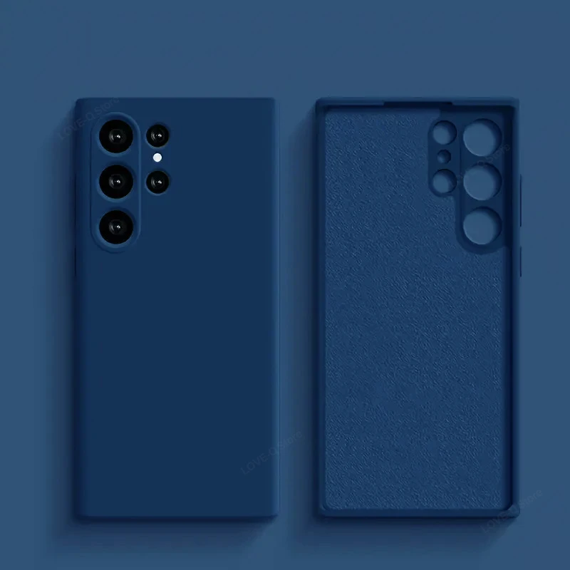 Luxury Liquid Silicone Soft TPU Phone Case - S25 Ultra Plus