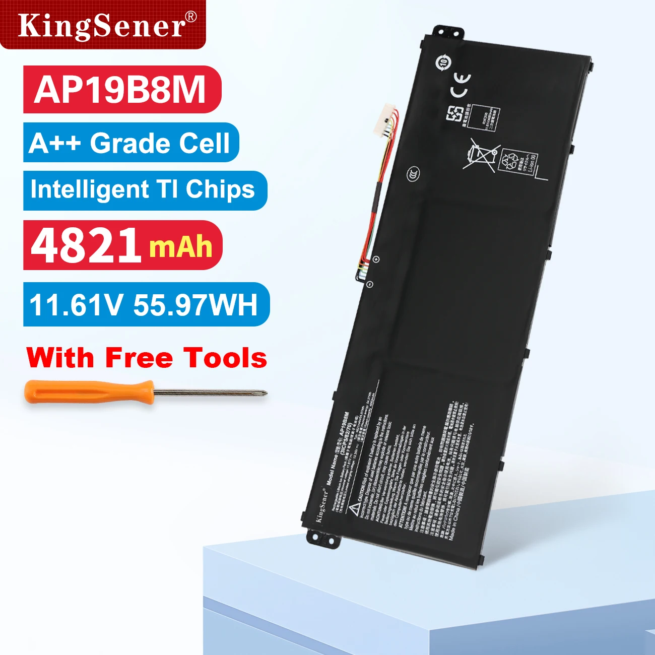 Batterie AP19B8M Pour Acer TravelMate P4 TMP414-51 Swift 3