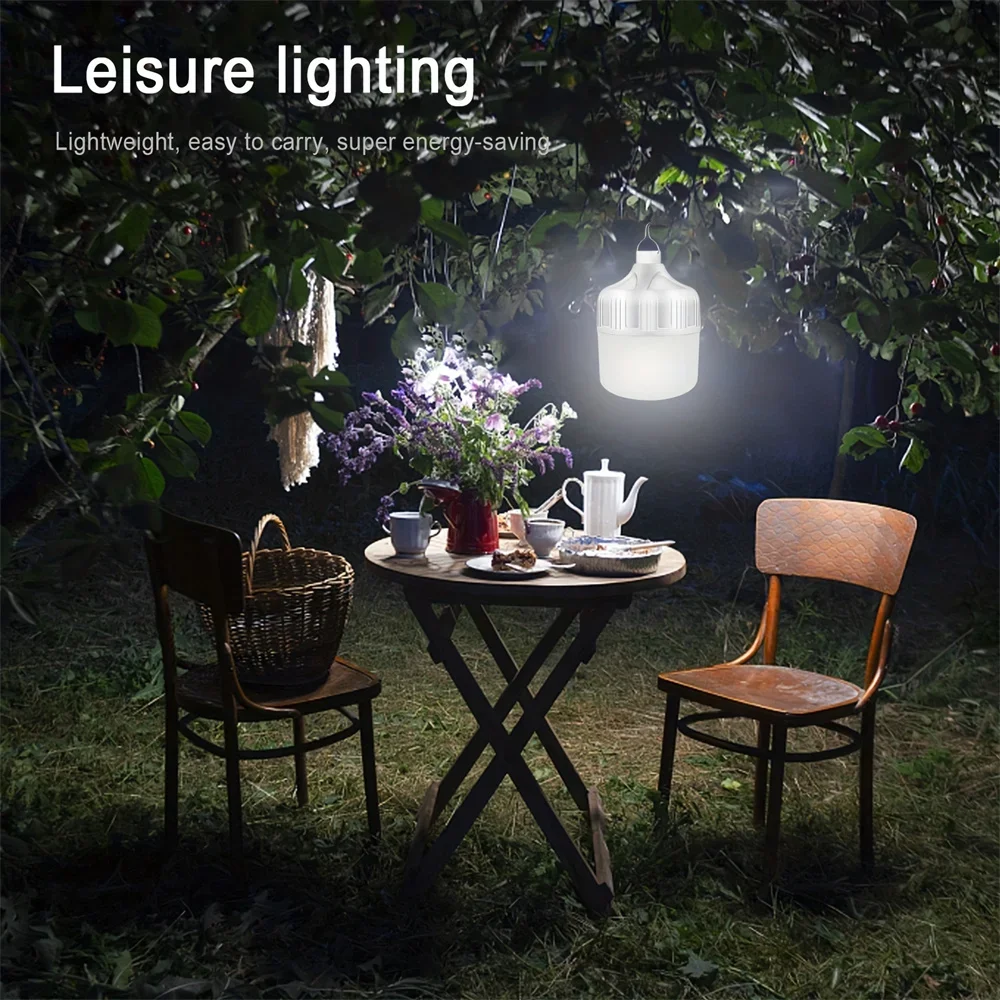 Usb Rechargeable Led Bulb Portable Camping Light Bulb Emergency Lighting Flashlight Lights Outdoor Picnics Hanging Tent Light 2