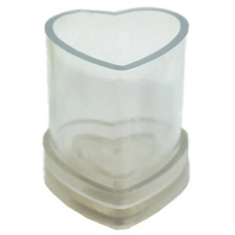 

Формы для свечей в форме сердца, 2 шт., для изготовления Ароматических Свечей, свечи в виде сухих цветов, прозрачная Пластиковая форма для свечей