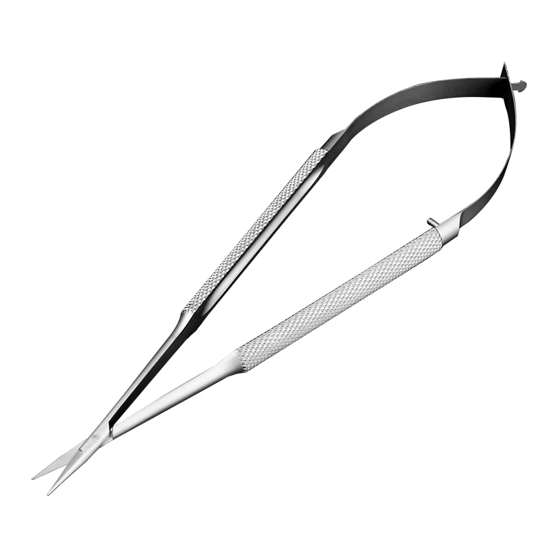 1pcs Corneal Scissors Micro Surgical Vannas Titanium Stainless Steel Micro Scissors