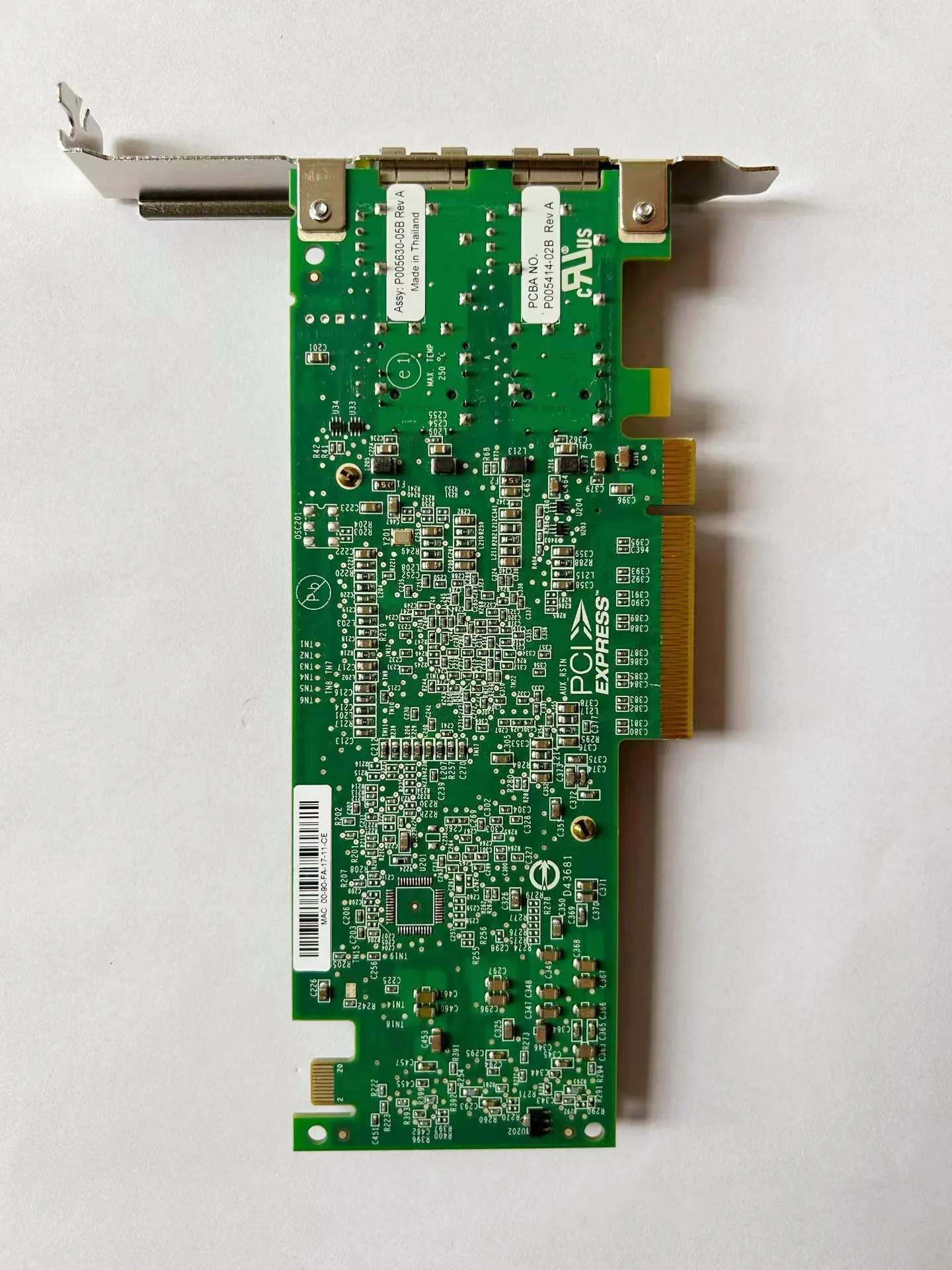 듀얼 포트 Emulex OCE11102 SFP + PCI-e 네트워크 어댑터 카드, 델 IBM 서버 WIN 8/9/10 용 P005414, 10GB 2